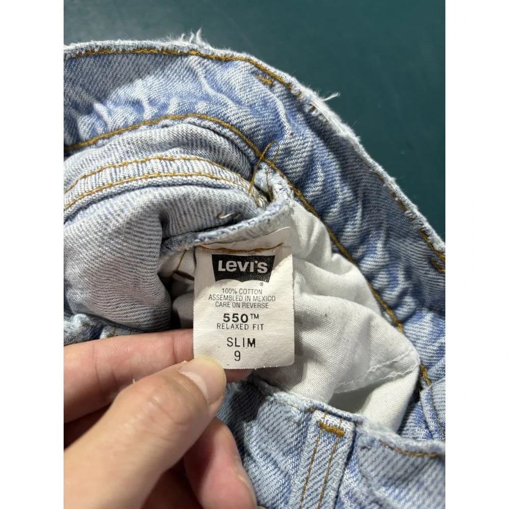 Vintage Levis 550 Orange Tab Jeans toddlers Size 4 Slim 20x10 90s